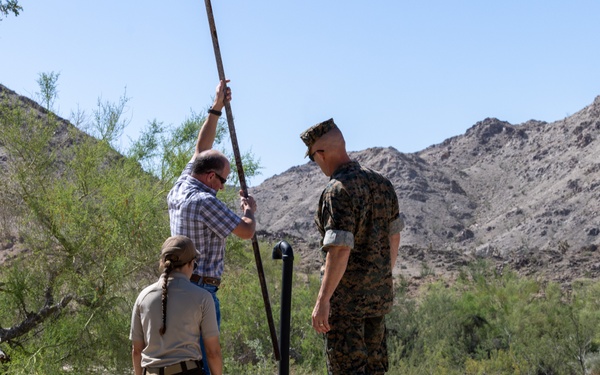 MCAS Yuma commanding officer tours ranges