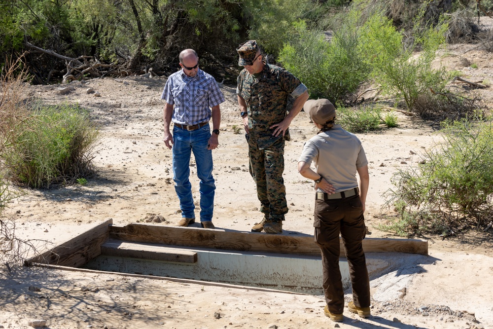 MCAS Yuma commanding officer tours ranges