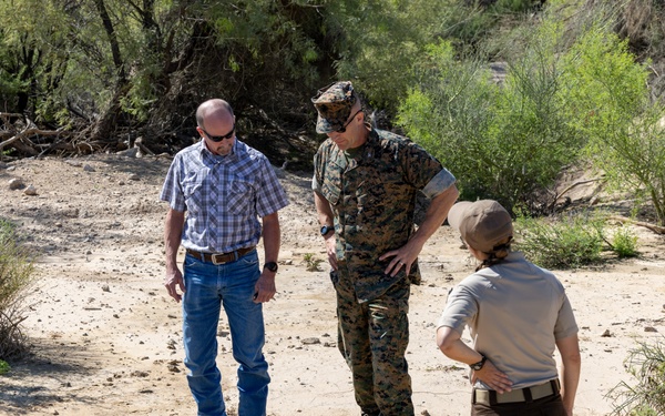 MCAS Yuma commanding officer tours ranges