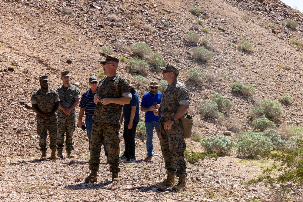 MCAS Yuma commanding officer tours ranges