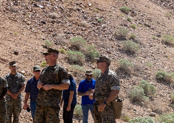MCAS Yuma commanding officer tours ranges