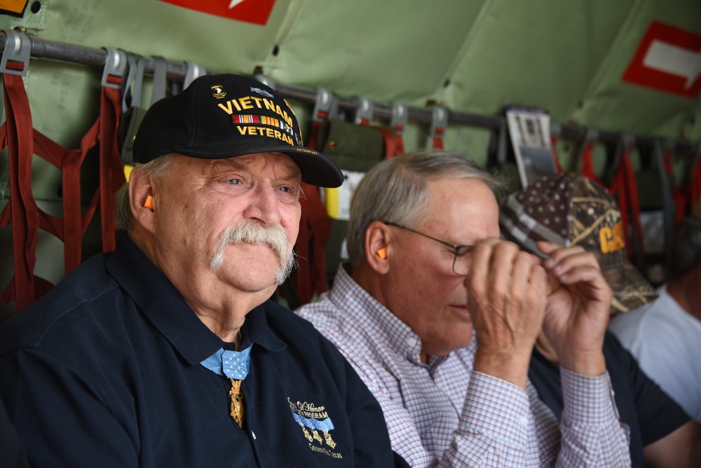 185th Air Refueling Wing Hosts Medal of Honor recipient Michael J. Fitzmaurice.