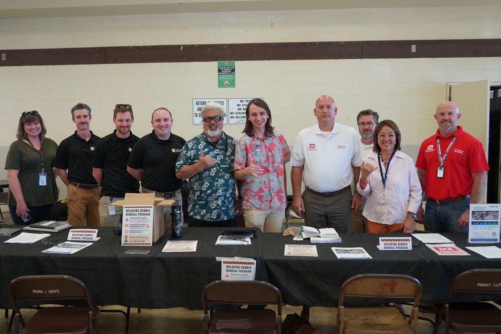USACE shares debris removal information with residents impacted by Hawai'i wildfires