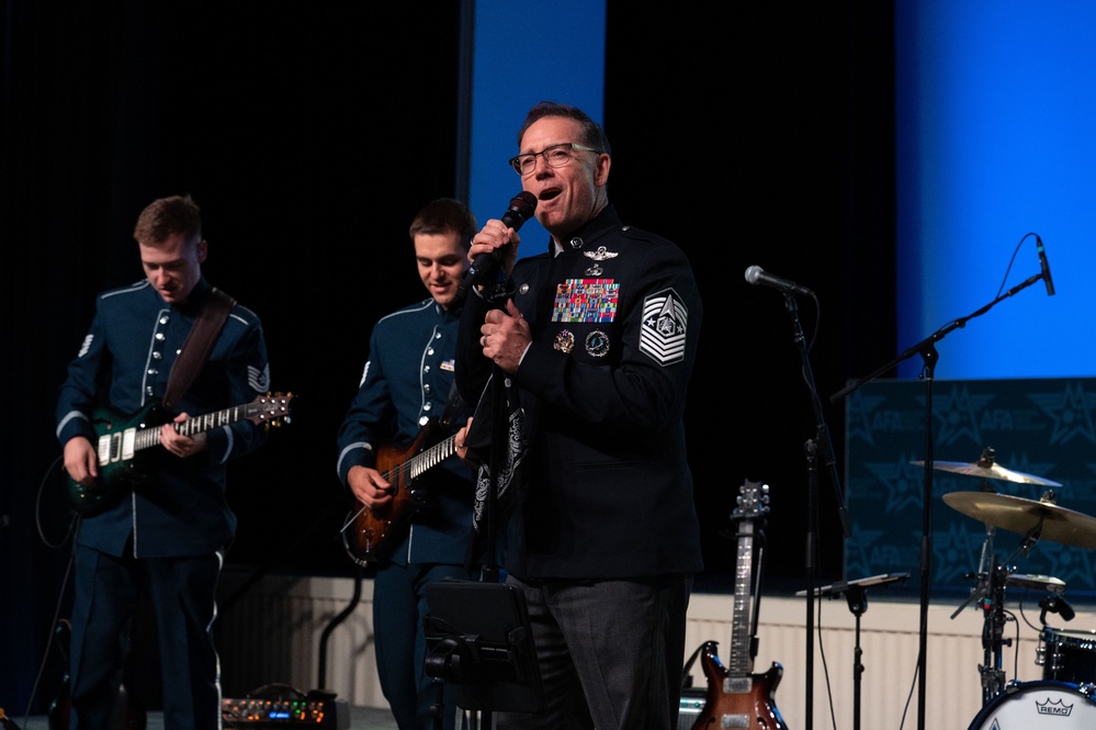 CMSSF Towberman, Max Impact perform at AFA Air, Space and Cyber Conference