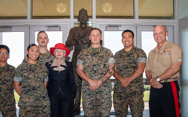 Phyllis Taylor Donates Lt. Gen. Lejeune Statue to Marine Corps Support Facility New Orleans