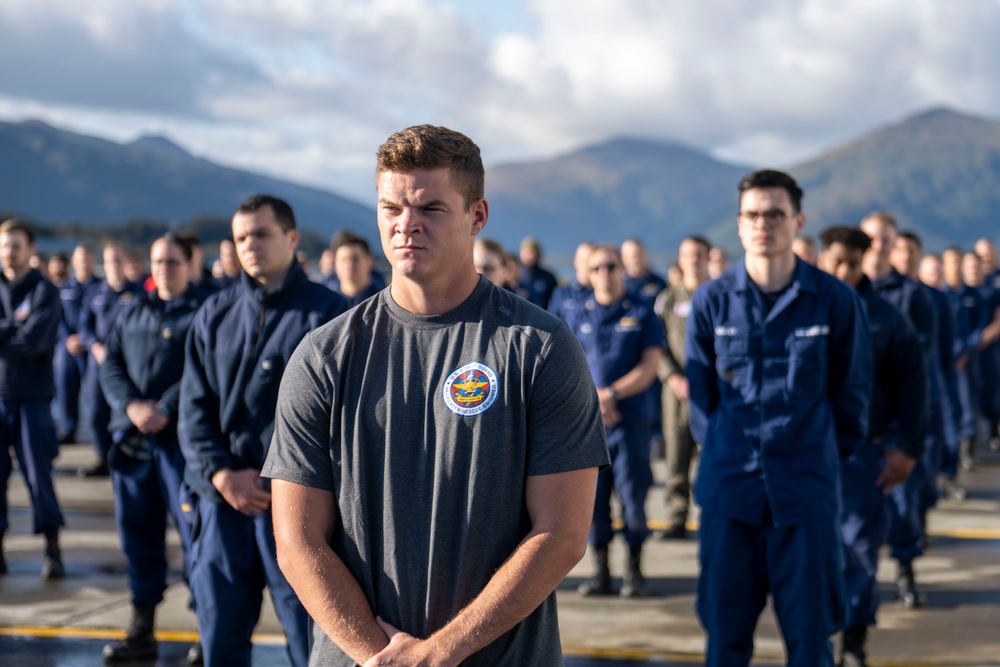 Coast Guard conducts 22 push-up challenge to honor shipmates, raise suicide awareness