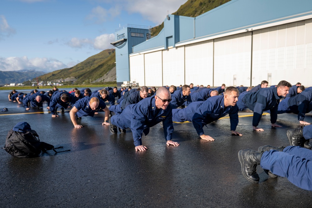 Coast Guard conducts 22 push-up challenge to honor shipmates, raise suicide awareness