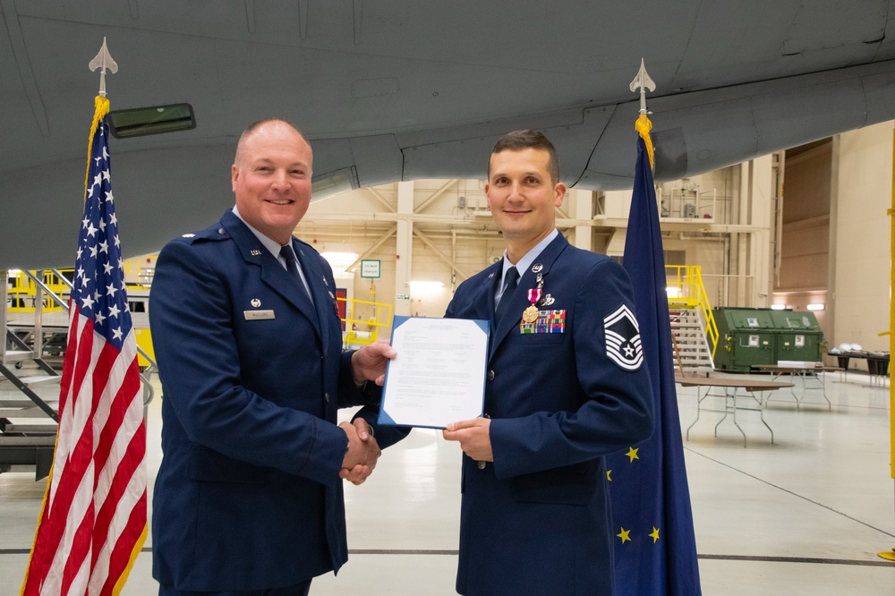 Ebinger Retires from 168th Wing