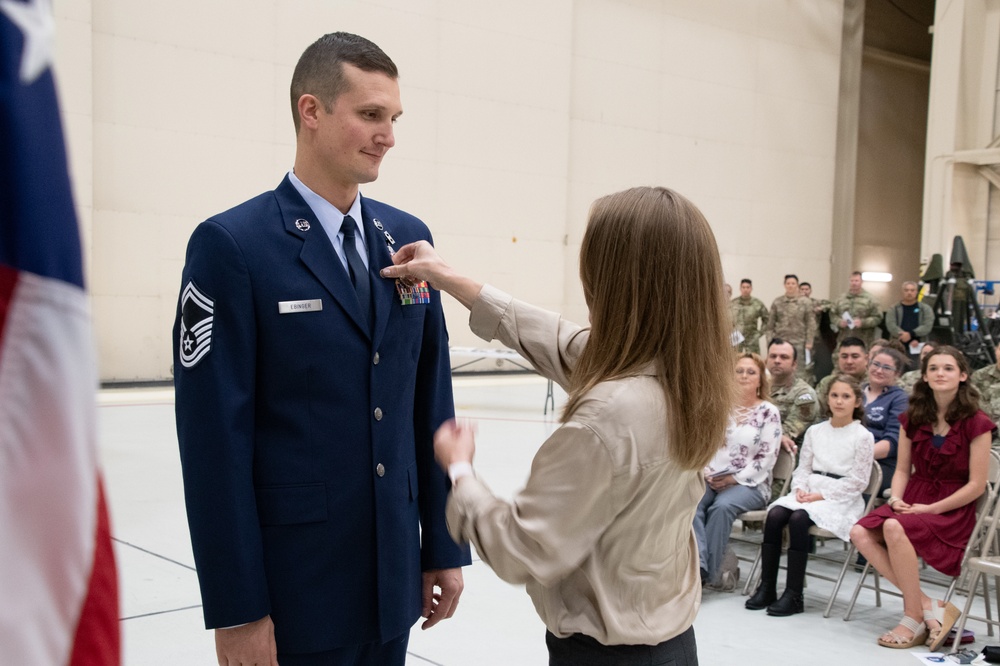 Ebinger Retires from 168th Wing