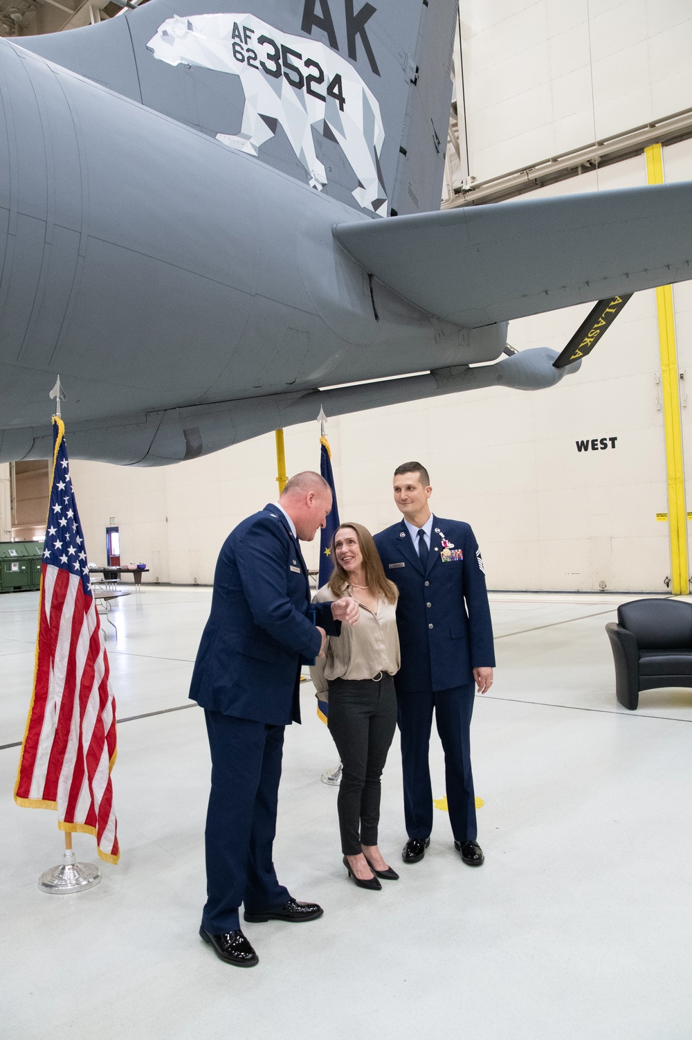 Ebinger Retires from 168th Wing