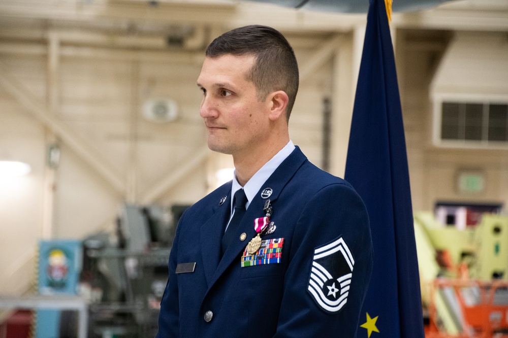 Ebinger Retires from 168th Wing