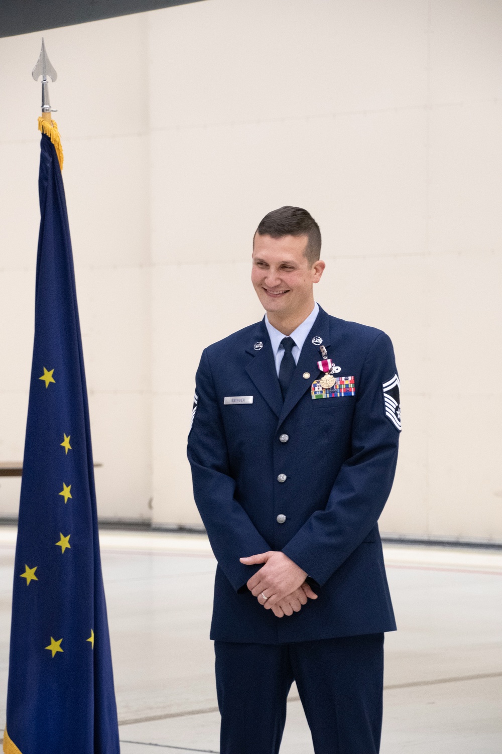 Ebinger Retires from 168th Wing