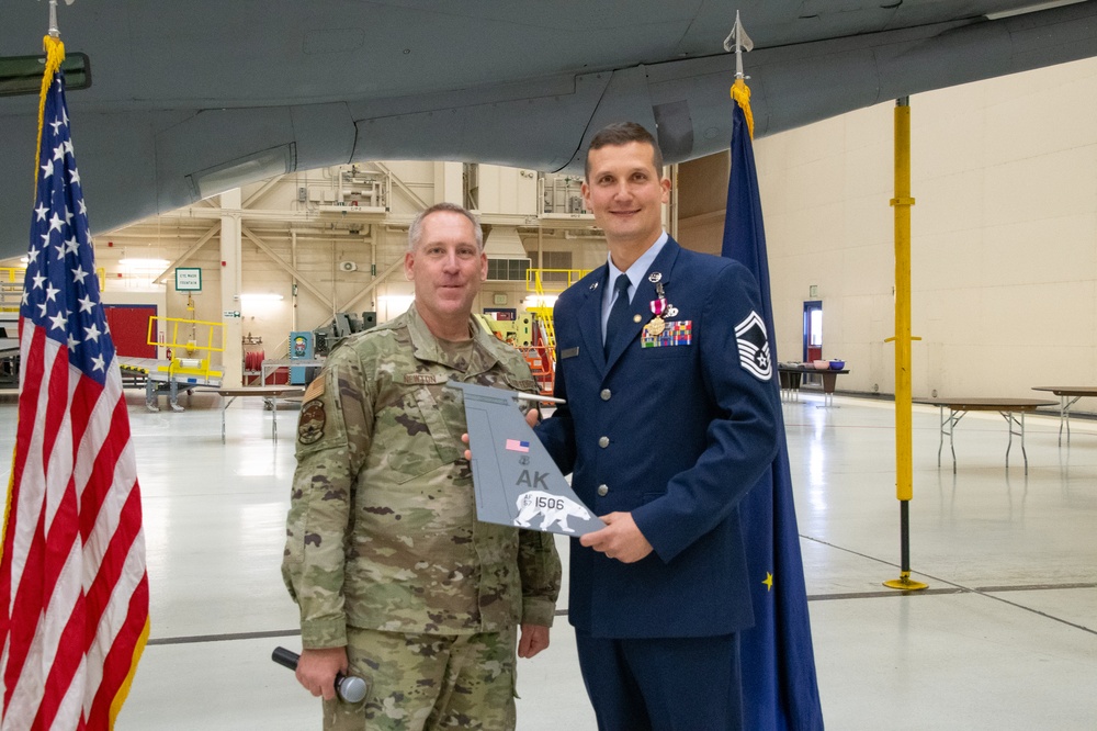 Ebinger Retires from 168th Wing