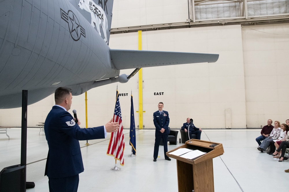 Ebinger Retires from 168th Wing
