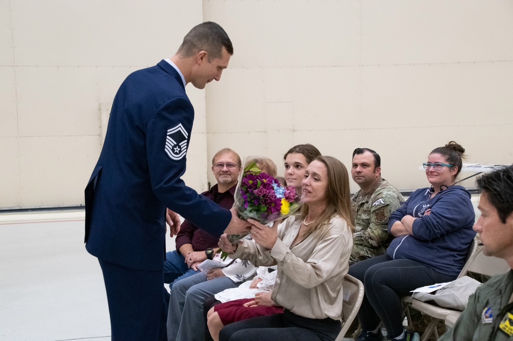 Ebinger Retires from 168th Wing