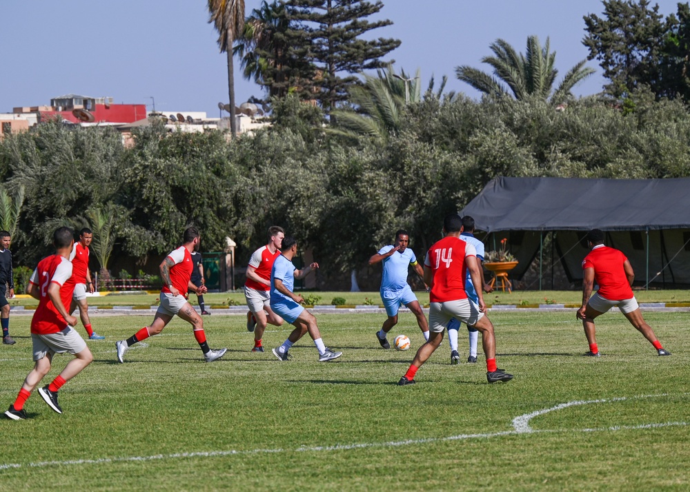 Partner Olympics features soccer tournament at African Lion 23