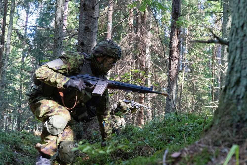 Maryland Infantry Teaches Ambush Tactics to Estonian Defence League Members