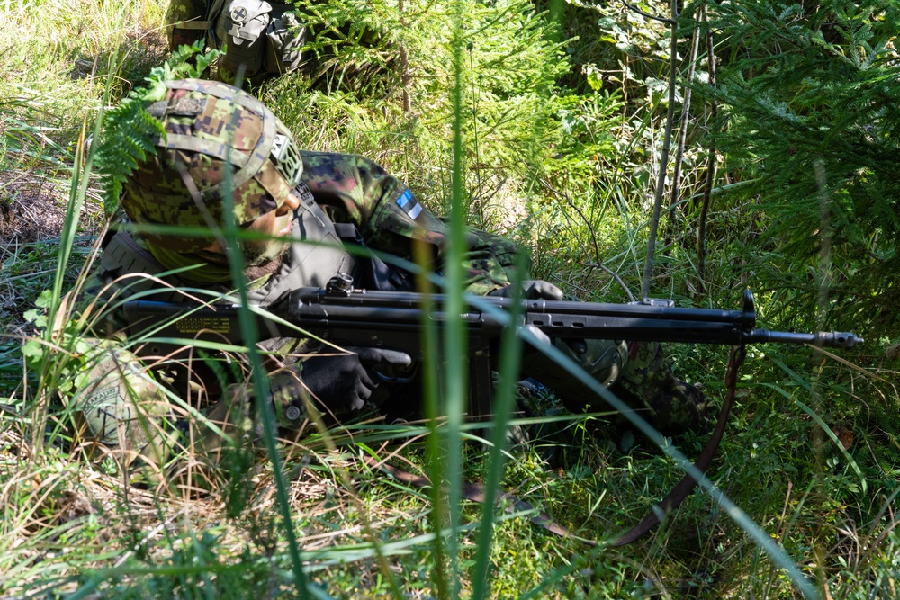 Maryland Infantry Teaches Ambush Tactics to Estonian Defence League Members