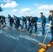 Sailors Scrub Flight Deck