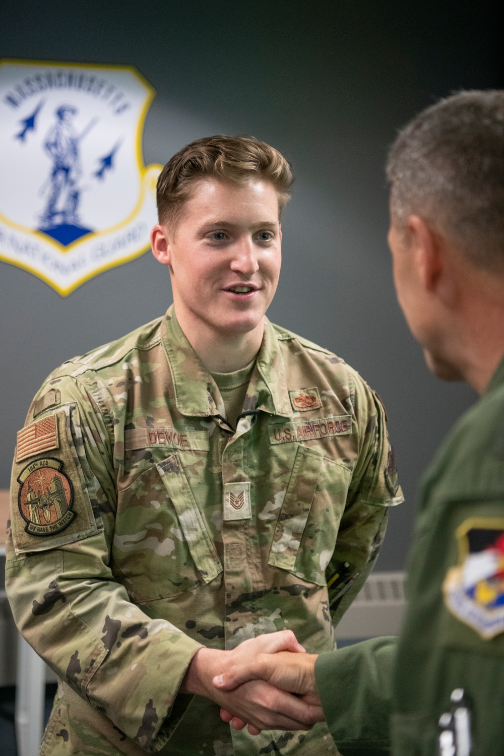 Lt. Gen. Nordhaus visits 104FW, recognizes superior performers