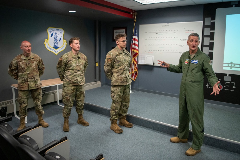 Lt. Gen. Nordhaus visits 104FW, recognizes superior performers