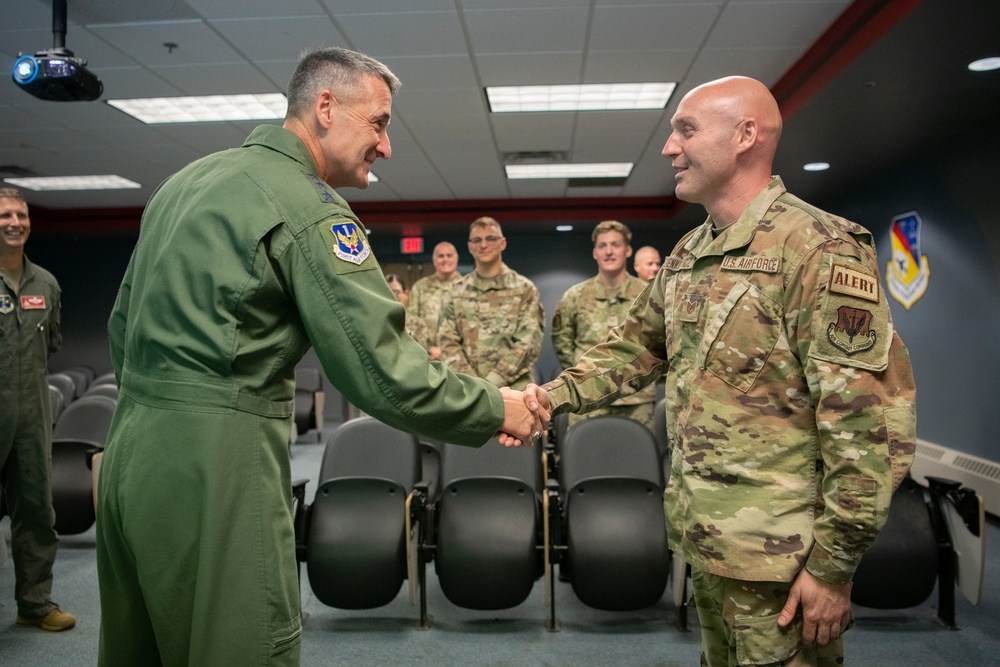 Lt. Gen. Nordhaus visits 104FW, recognizes superior performers