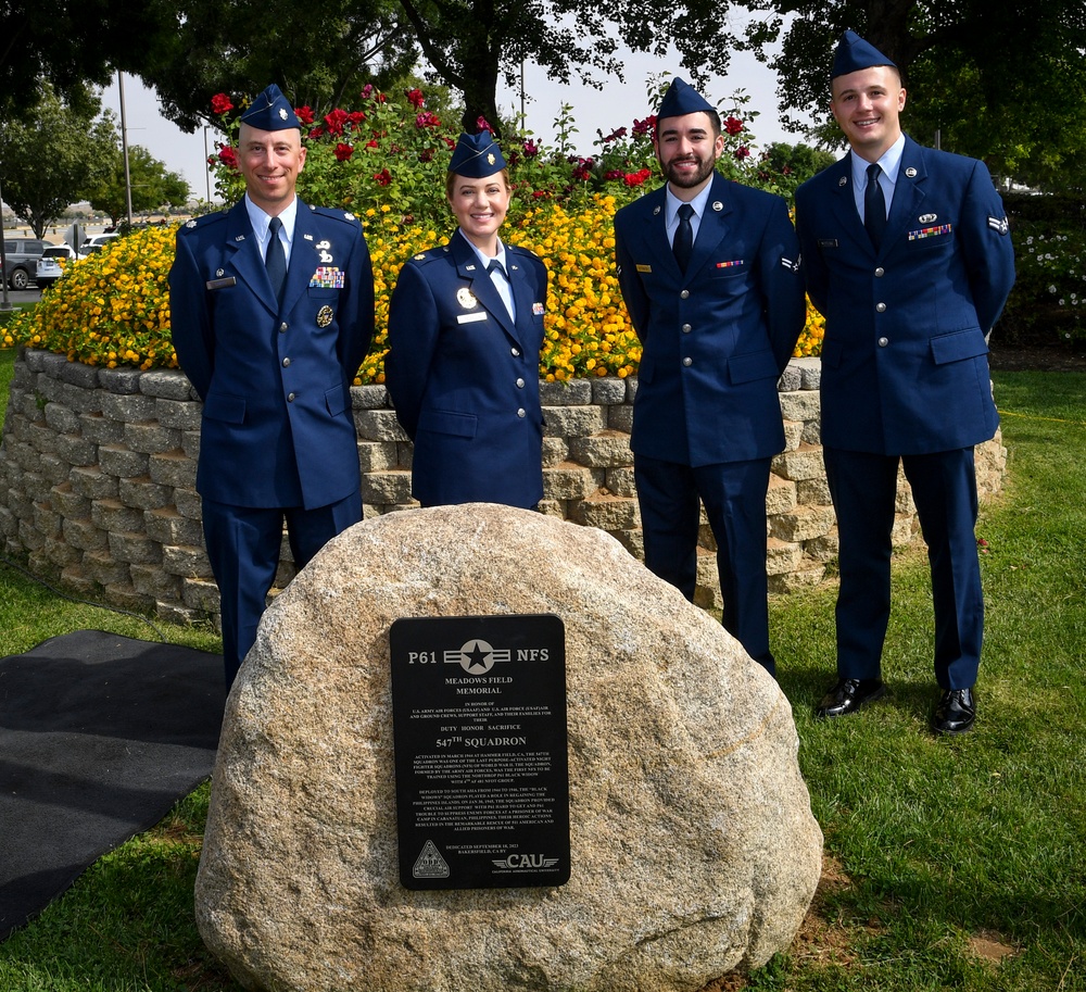 547th Night Fighter Squadron honored with WWII plaque dedication