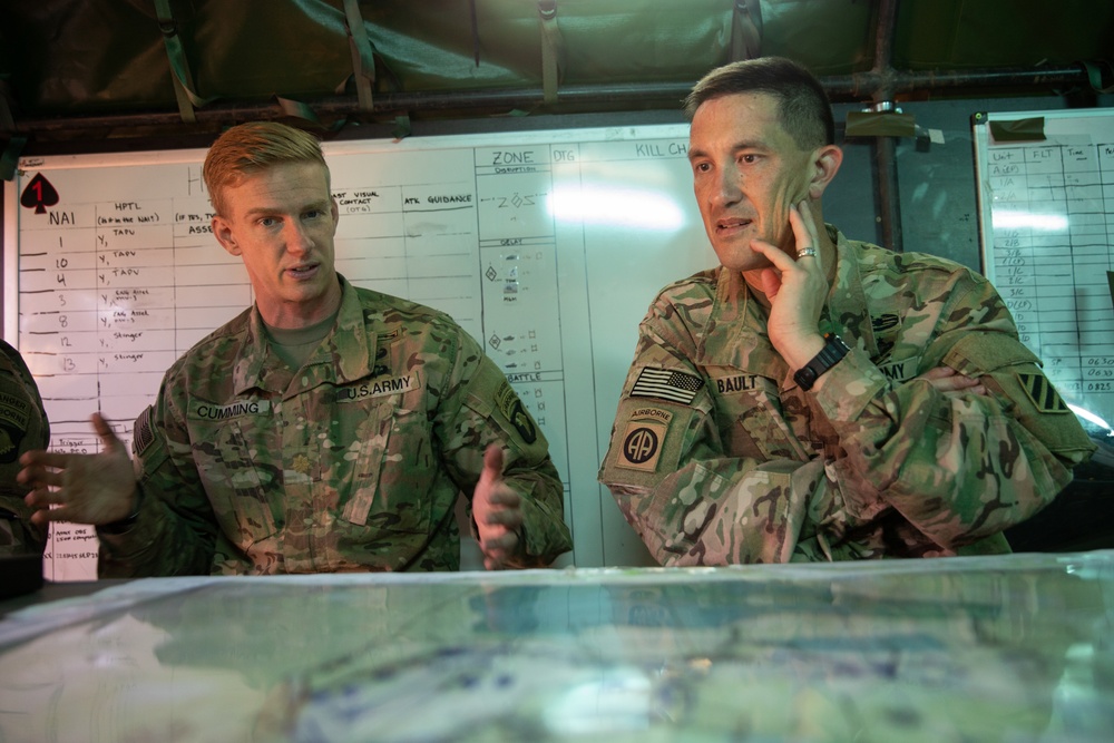 3rd Infantry Division Artillery commander visits Task Force Marne Soldiers during Silver Arrow exercise in Latvia