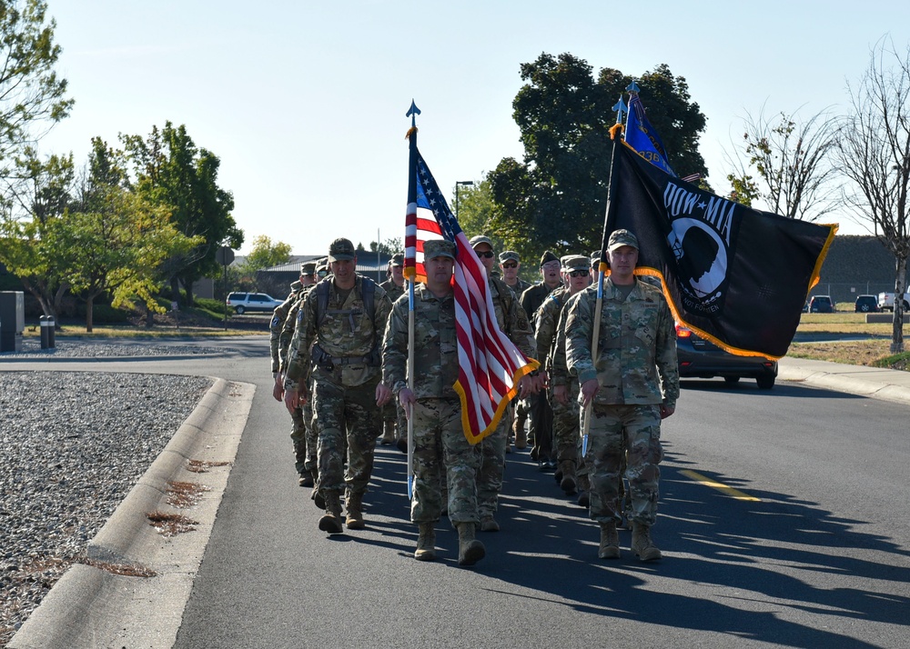 Team Fairchild completes 24-hour ruck march in remembrance of POW/MIA