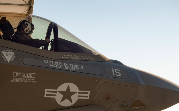 VMFA-225 F-35Bs Launch from MCAS Yuma for Strike Mission