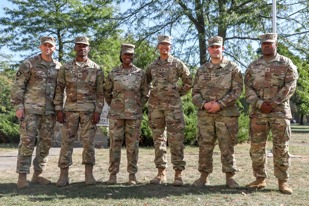 Division senior enlisted leader visits Powidz base