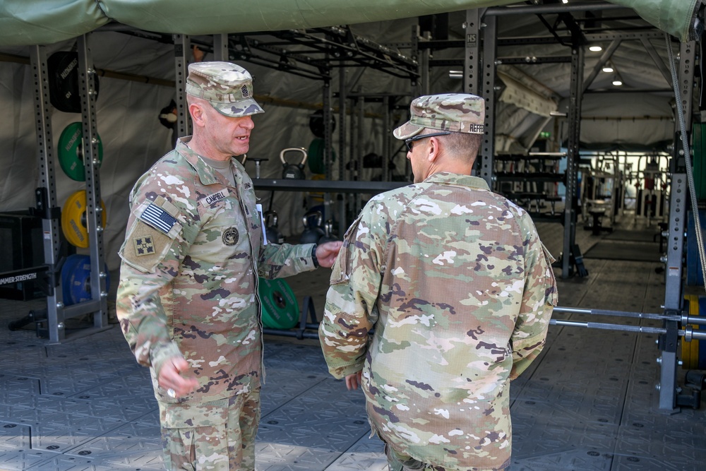 Division senior enlisted leader visits Powidz base