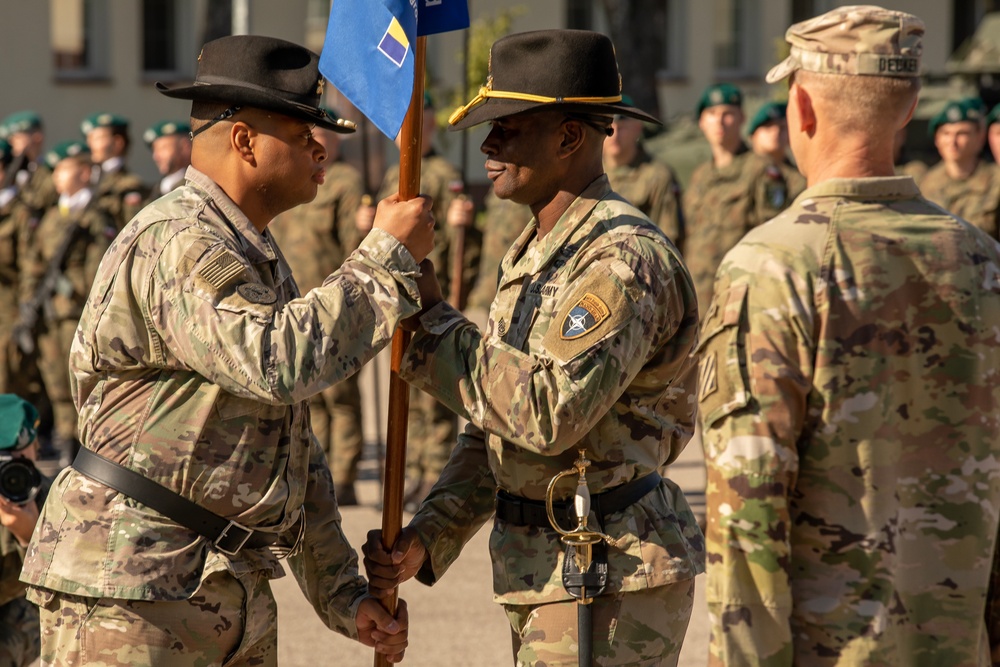 1st Cavalry Division battalion conducts hand over, take over ceremony with incoming 3rd Infantry Division unit