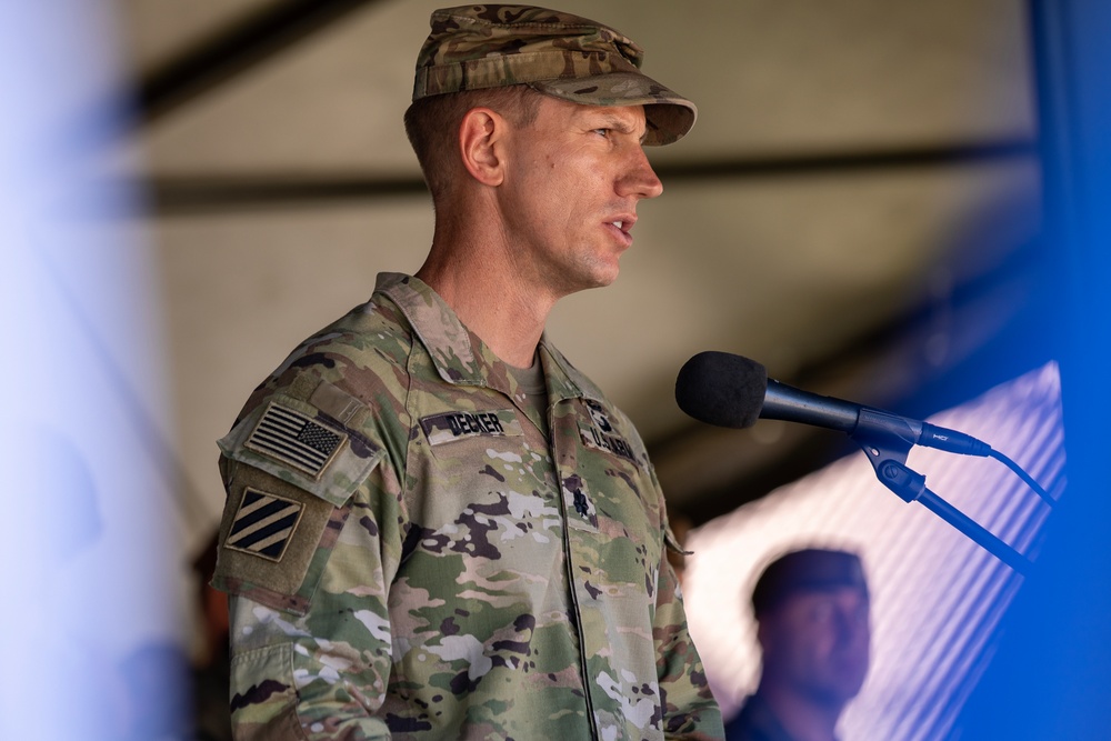 1st Cavalry Division battalion conducts hand over, take over ceremony with incoming 3rd Infantry Division unit