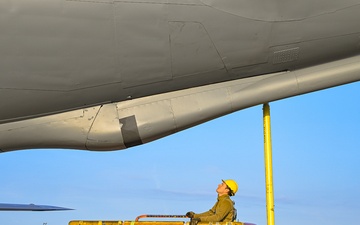 Routine Inspection of a KC-135T Stratotanker