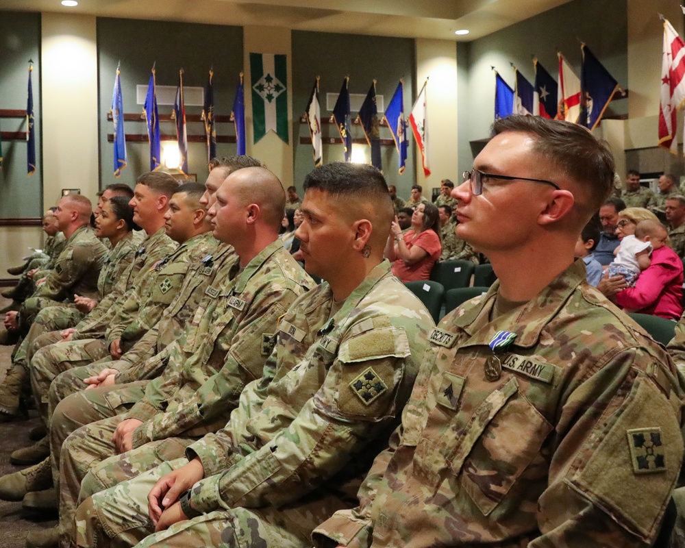 The 4th Inf. Div. Main Command Post Operation Detachment Demobilization and Award Ceremony