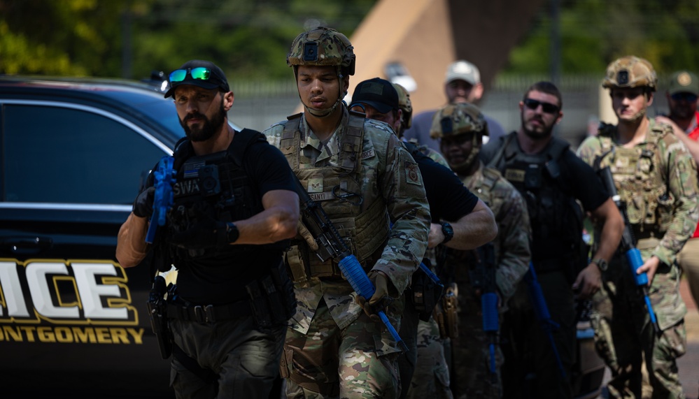 187th Fighter Wing and Montgomery SWAT train together