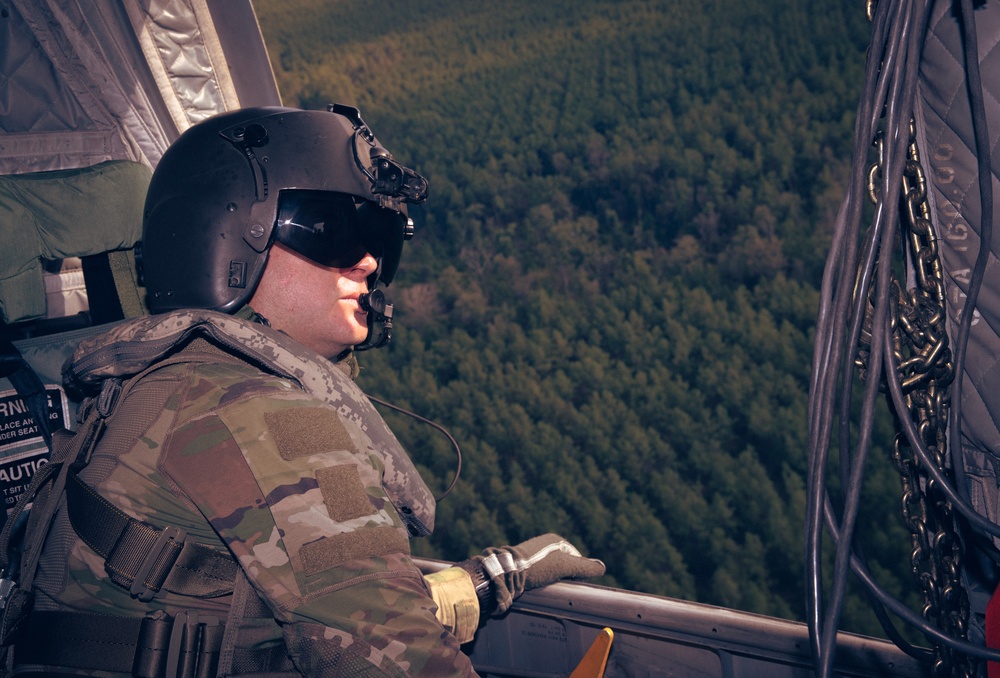 U.S. Army Chinook Flight Crew Assists With Wildfire Suppression