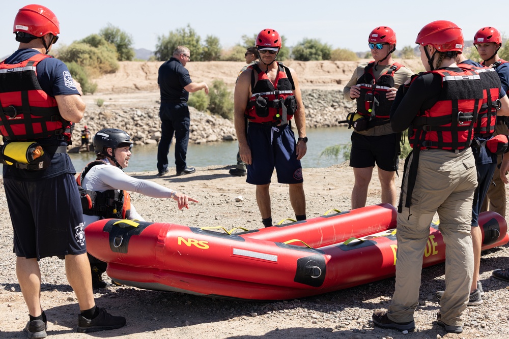 MCAS Yuma Marines conduct Swift Water Rescue Training