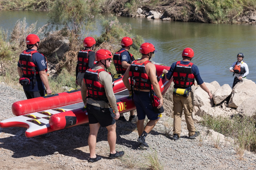 MCAS Yuma Marines conduct Swift Water Rescue Training