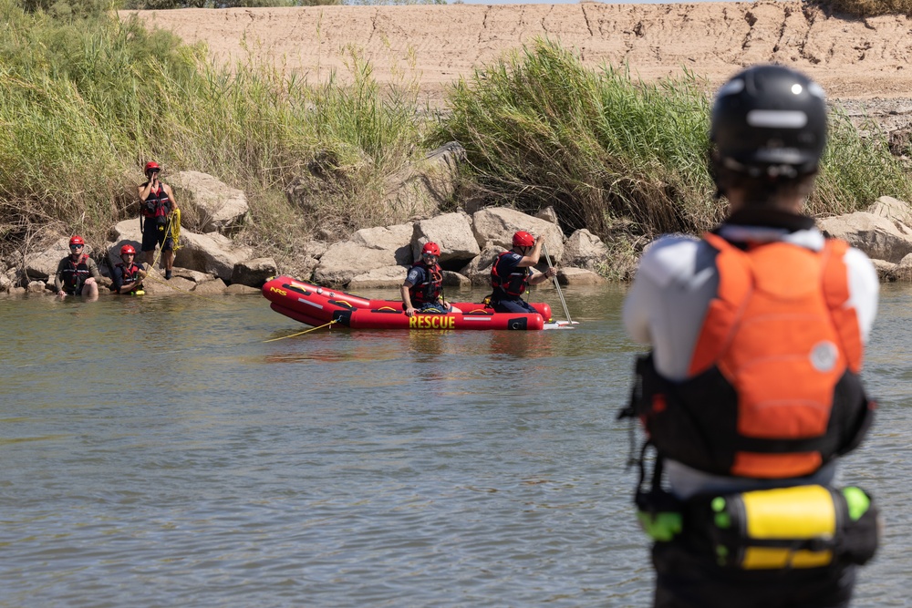 MCAS Yuma Marines conduct Swift Water Rescue Training