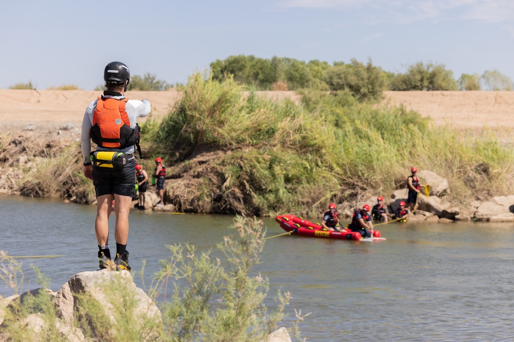 MCAS Yuma Marines conduct Swift Water Rescue Training