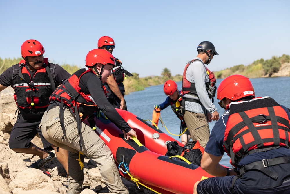 MCAS Yuma Marines conduct Swift Water Rescue Training