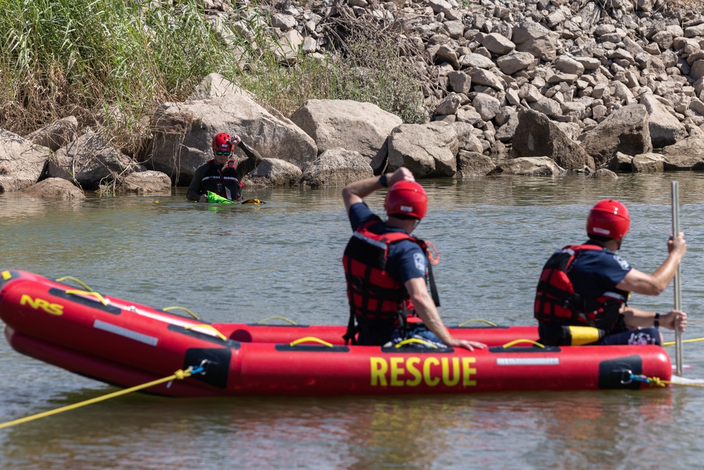 MCAS Yuma Marines conduct Swift Water Rescue Training