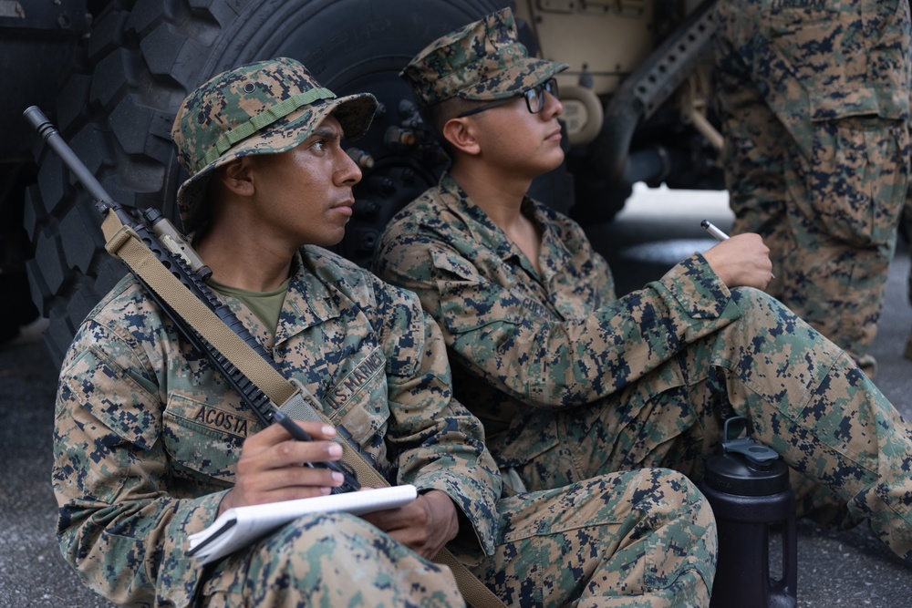 5th ANGLICO Conducts a Mortar Shoot