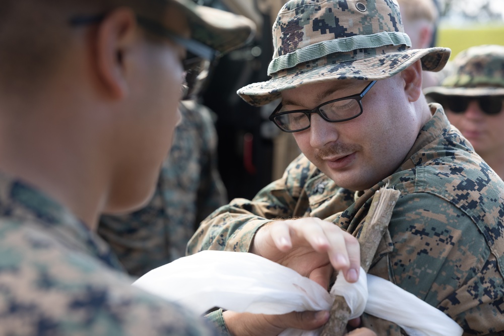 5th ANGLICO Conducts a Mortar Shoot