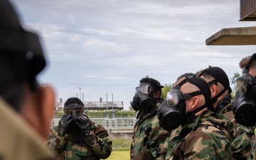 MARFORK Marines participate in CBRN qualification