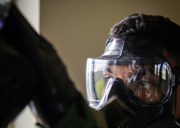 MARFORK Marines participate in CBRN qualification