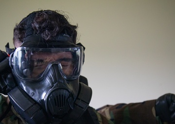MARFORK Marines participate in CBRN qualification