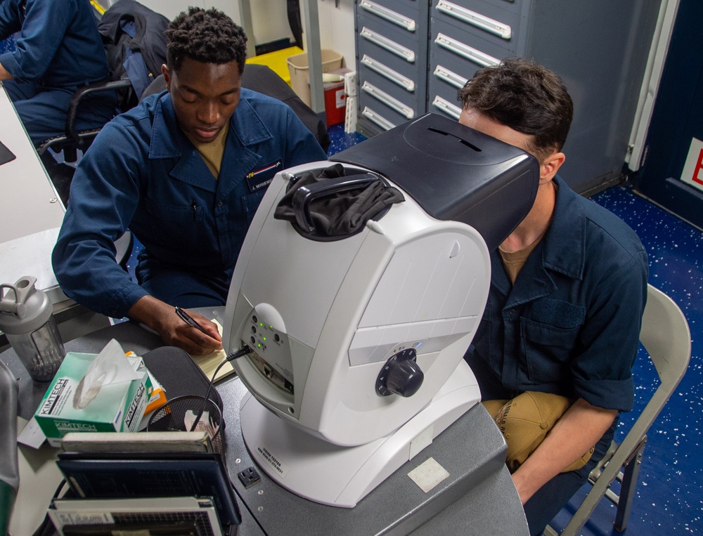 USS Ronald Reagan (CVN 76) medical Sailors conduct daily operations